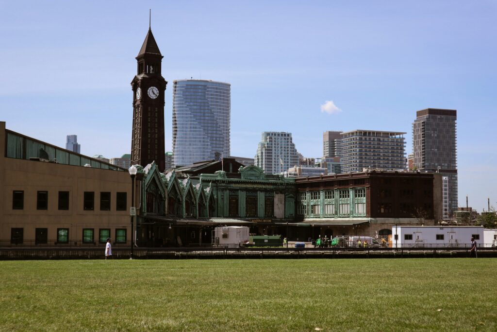 Pier A Park Hoboken view of NYC skyline